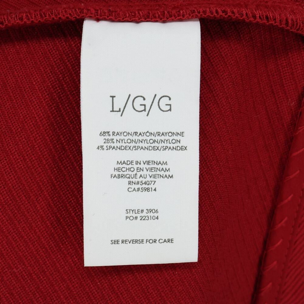 Cabi Jacket Womens Large Dark Red Twill Pockets Fitted Waist Snaps Preppy - Picture 13 of 16